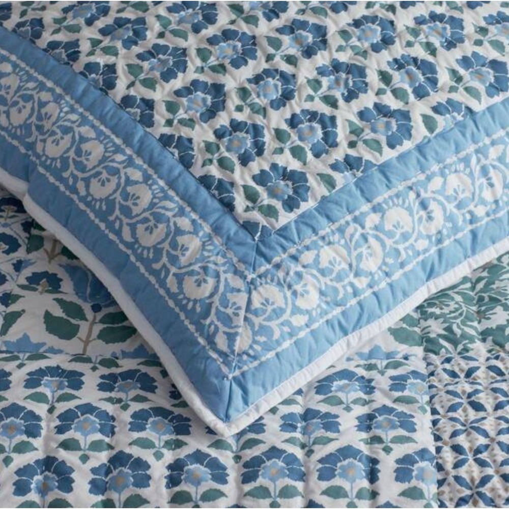 COMPANY STORE ELLARY PATCHWORK QUILTED EURO SHAM 26IN X 26IN
